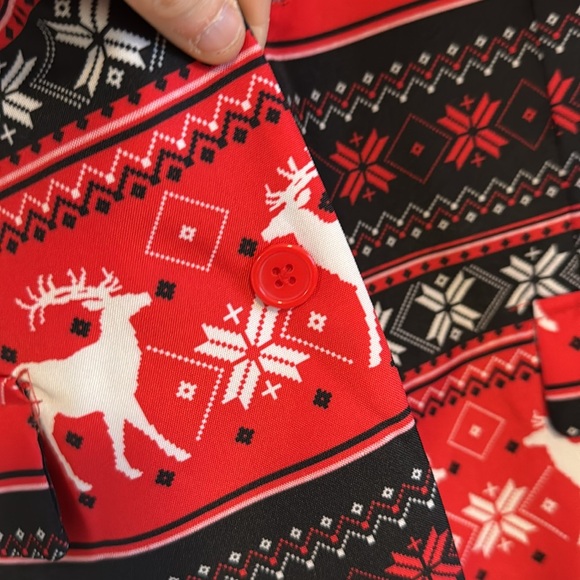 MENS LARGE UNISEX UGLY SPORTS JACKET COAT BLAZER CHRISTMAS 🎄 HOLIDAY FUNNY SUIT - Picture 3 of 10